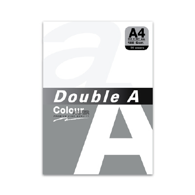 กระดาษการ์ดขาว A4 180 แกรม Double A (50 แผ่น)