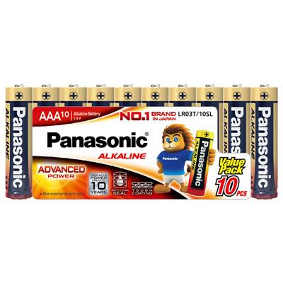ถ่านอัลคาไลน์ AAA Panasonic LR03T (แพ็ค 10 ก้อน)