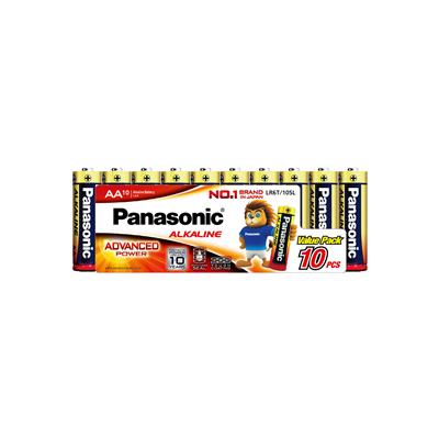 ถ่านอัลคาไลน์ AA Panasonic LR6T (แพ็ค 10 ก้อน)